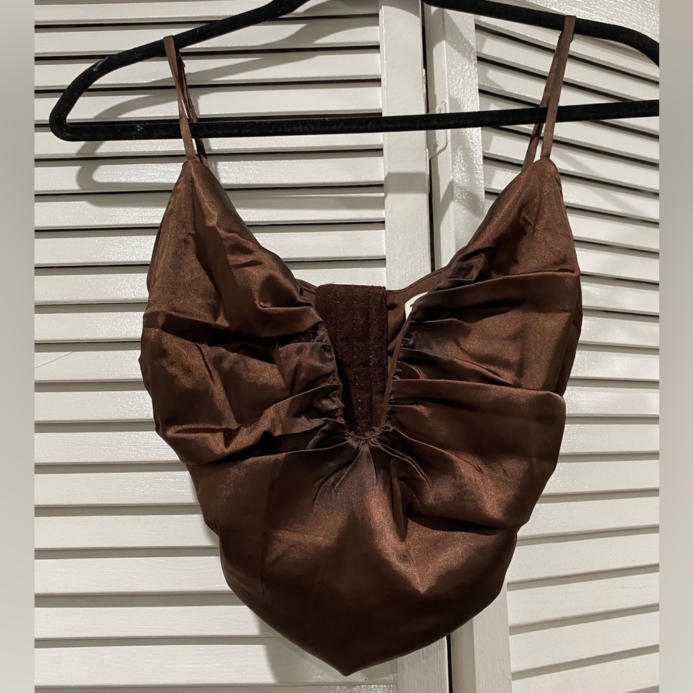 Shusha Boutique Corset Satin Top